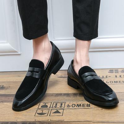 Fashion Italian Moccasins Men Loafers Suede Oxford Classic Original Derbies Shoes Slip-On Wedding Shoes Pointed Toe Dress Leather Shoe