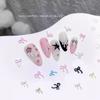 20pcs/Lot 3D Metal Nail Rhinestones Bow Ribbon DIY Manicure Tools  for Valentine's Day Christmas Day