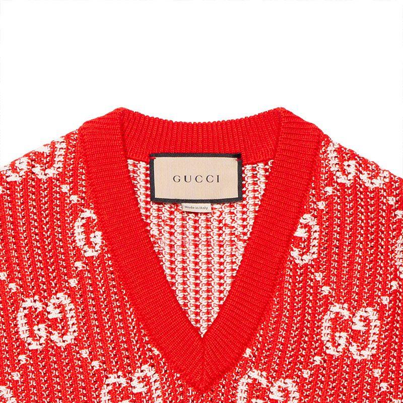 GUCCI Gg Jacquard Knitted Vest 752543XKDF86367