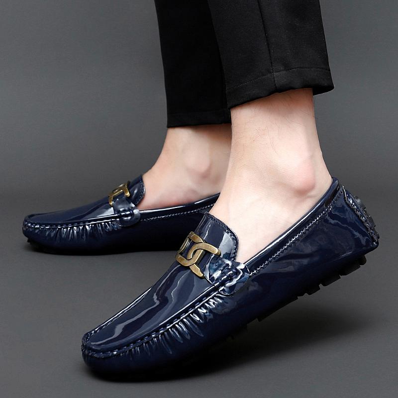 Fashion Lightweight Men's Dress Shoes All-match Leather Men Loafers Classic Men Shoes for Wedding 2024 New Mens Slip On Casual Shoes