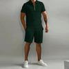 Summer Men's Casual Polo Shirt & Shorts Sports Set