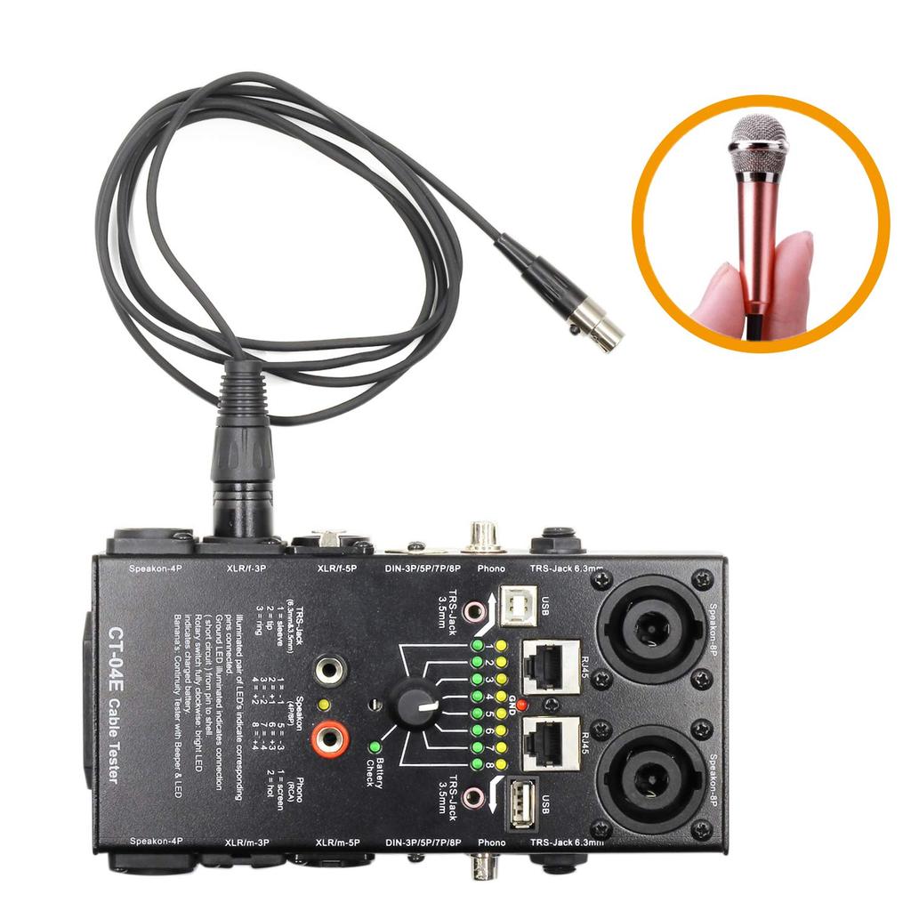 SiYear Mini XLR Stecker auf XLR Buchse Stecker Mikrofonkabel für Blackmagic Pocket 4K Kamera Video Assist Mini Pro Ansteckmikrofon Audiokabel 4K, 3-polig (5 Fuß/1,5 m).