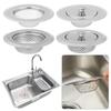 Stainless Steel Sink Strainer With Lid Food Hair Stopper Drain Hole Colander Plug Filter Basket