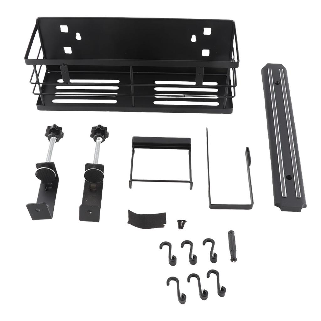 Griddle Caddy Iron Space Saving BBQ Grill Storage Caddy Organizer for Travel Kitchen Outdoor Camping