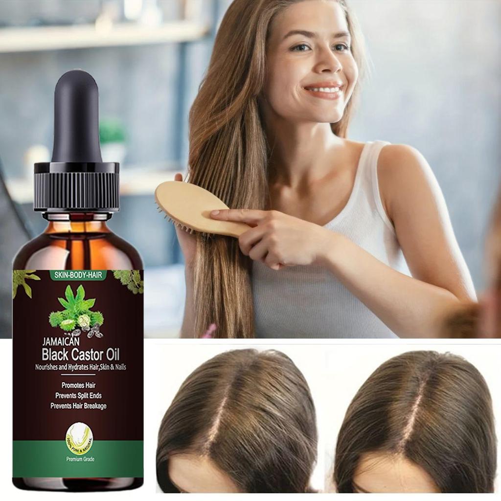 Rice Fermented Hair Growth Oil Essence Hair Oils Growth Serum Rich Nourishing Ingredients Promotes Thicker Stronger