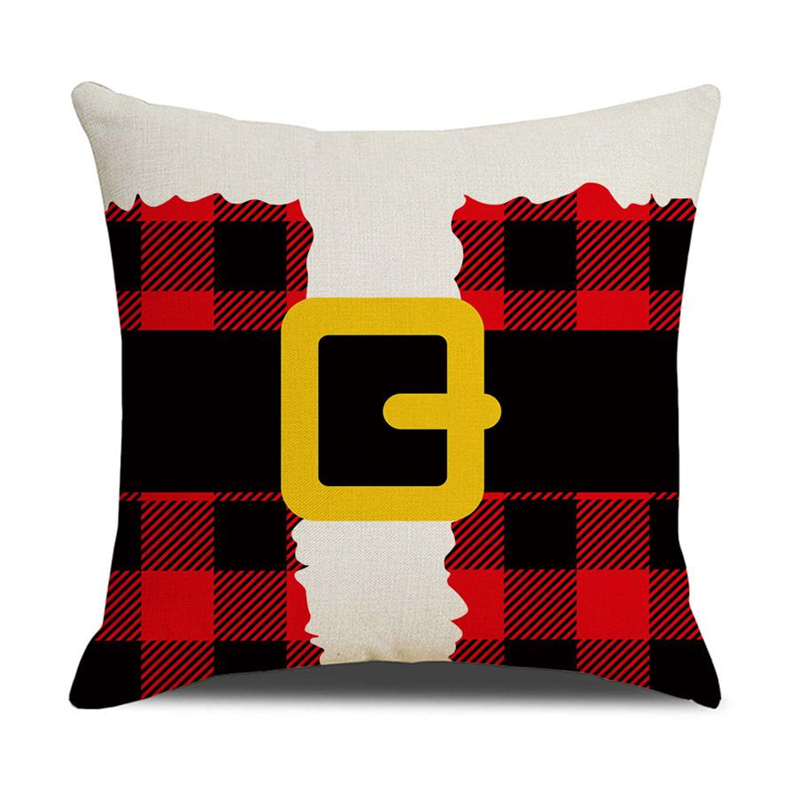 Christmas Pillowcase 4 PCS Decorative Square Pillowcase Without Pillow Core 45CM