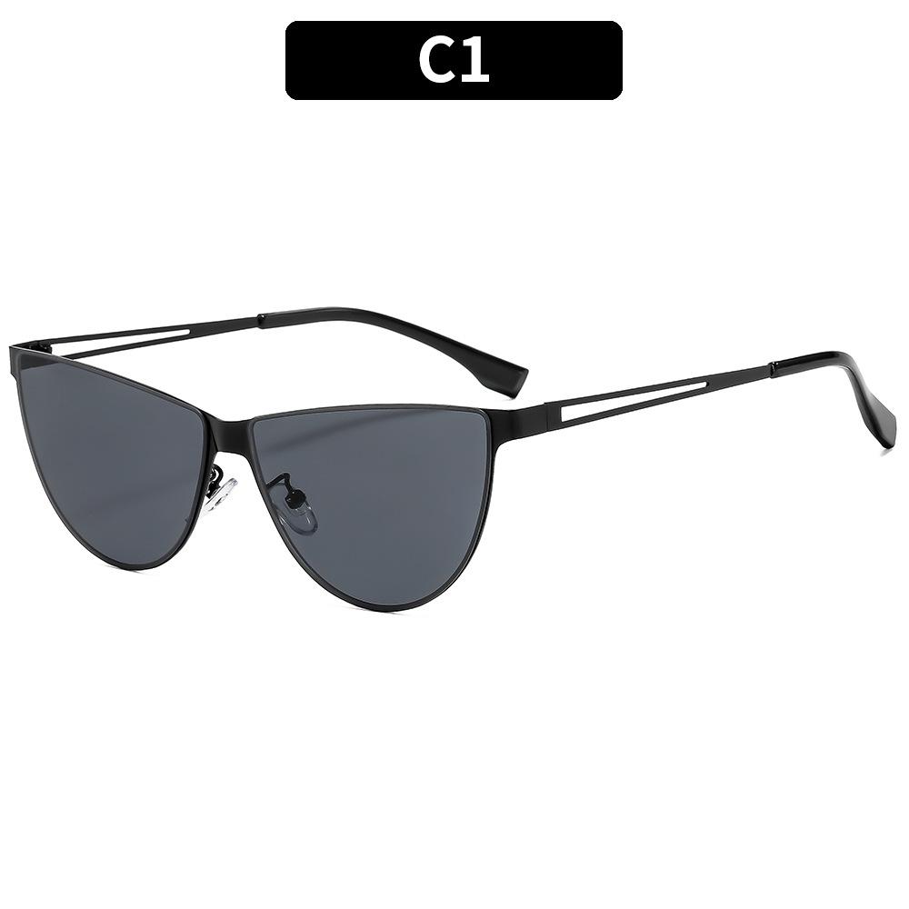 

Women s Cat Eye Oversized Metal Frame Sunglasses Personality Sun Glasses with UV400 Protection for Travel Outdoor Sun Protection as pictures
