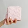 New Quilted Love Cosmetic Bag  Travel Portable Toiletry Bag  Lipstick Bag  Aunt Towel  Sanitary Napkin Storage Bag