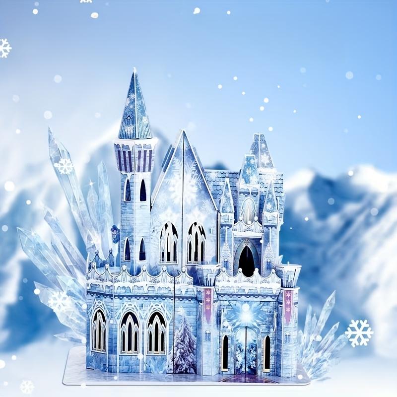 3D puzzle Ice Castle & fantasy castle for princess girls, DIY educational kid's 3D puzzle Christmas/Black Friday/birthday gift