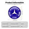 Car Key Sticker Logo 3D Metal Car Key Sticker Emblem For Mercedes Benz C180 C300 W124 W176 W177 C200 C260 GLC CLE CLA AMG MX5