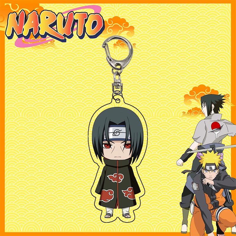 Anime Naruto Akryl nyckelring tillbehör Uzumaki Naruto Tecknad nyckelring