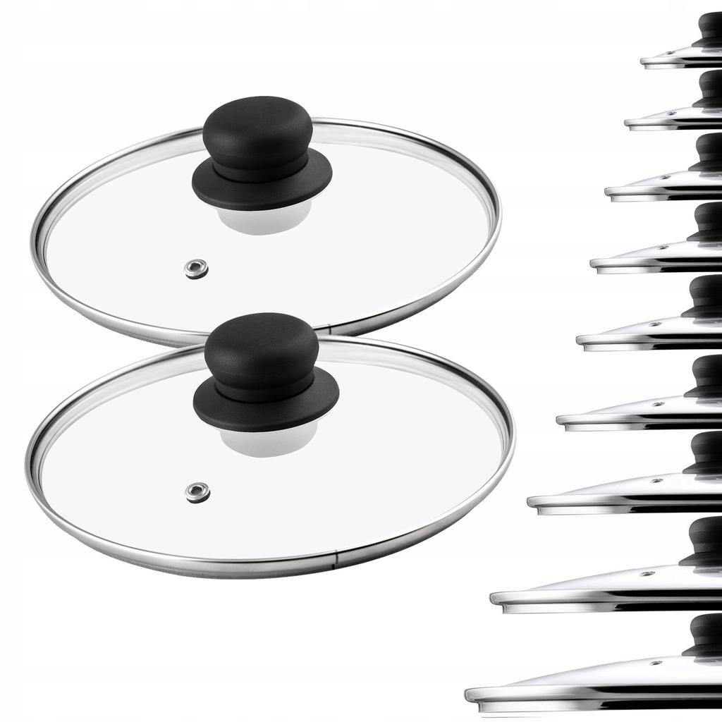 KADAX Szklana Pokrywka Pokrywa Garnka Patelni Uniwersalna Żaroodporna