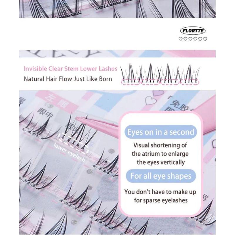 FLORTTE - Glue-Free False Eyelash (3-4)