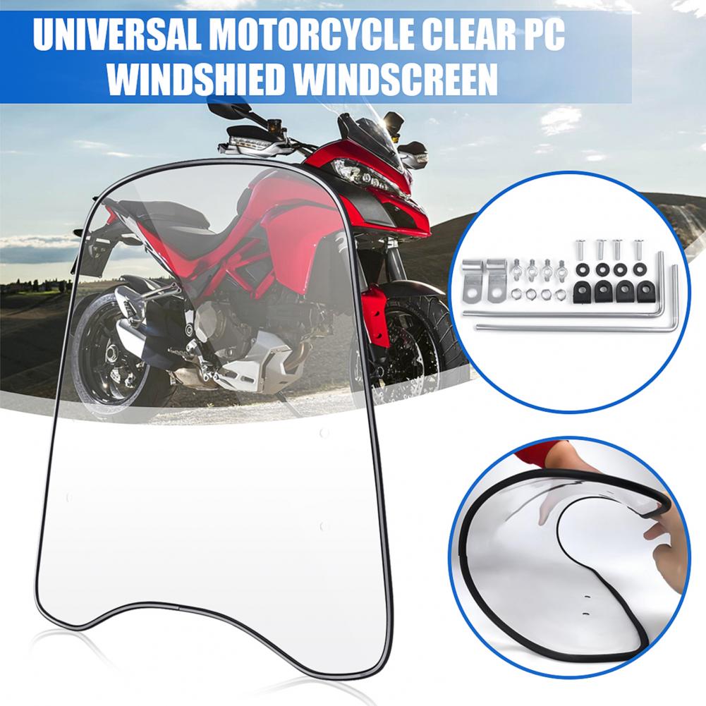 Motorcycle Windscreen Durable Windproof Transparent Extension Spoiler for Scooter