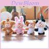 Cute Plush Bunny Keychain With Soft Short Plush For Bags And Keys