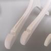 White Plastic Women's Clothing Hanger with Pant Clips for Live Streaming and Household Use
