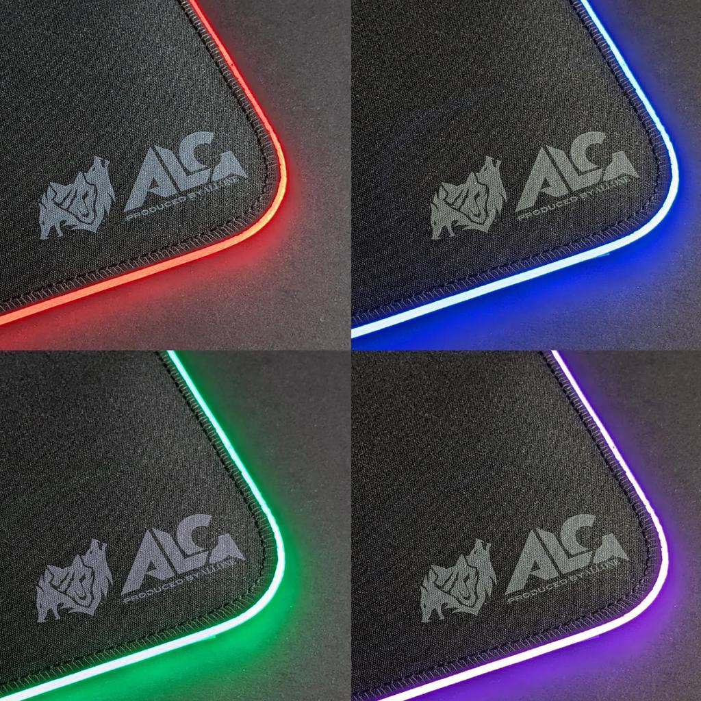 Allone LED Desk Mat 80 X X 30cm Glowing Gradient Microfiber Gaming Room 0.4 E-sports ALGA-LEDDM80