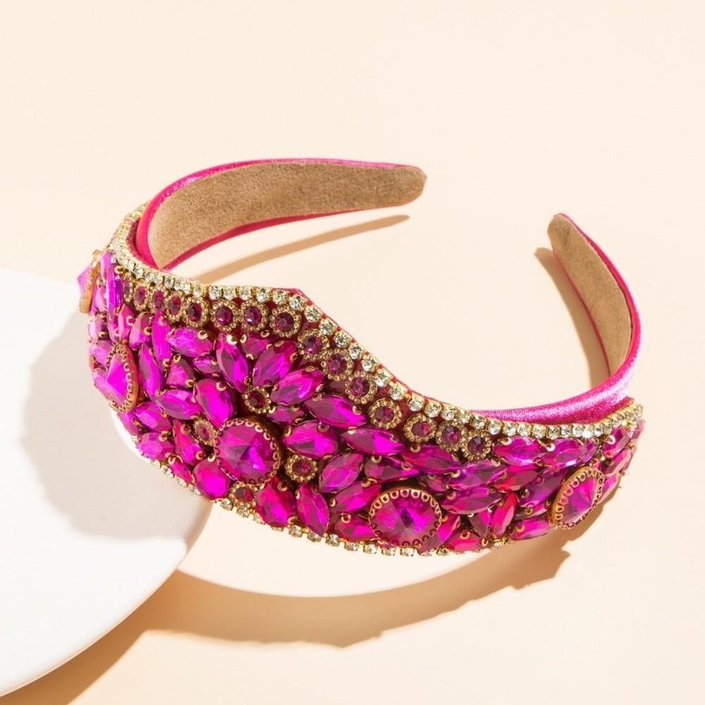 Full Diamond Rhinestone Headbands Super Flash Women Party Headwear Hair Band Hoop Hair Accessories