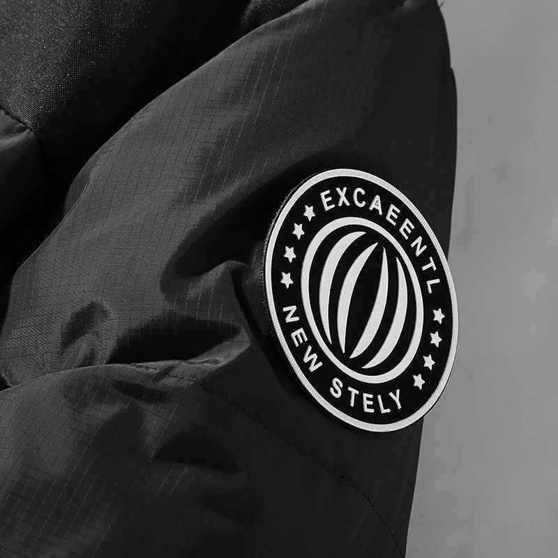 Down Jacket for Men and Women, Hooded, Winter Thick and Warm White Duck Down Jacket, Men's Couple's Thick Bread Jacket, Winter Down Jacket