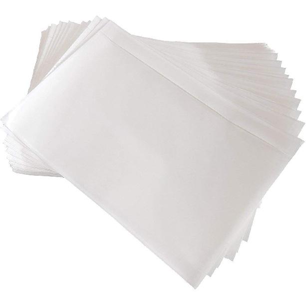 BEUYI Clear 7.5'' x 5.5'' Packing List Envelopes, Adhesive Shipping Label Pouches/Sleeves (50 Pack)
