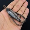 Orthoceras Fossil Jewelry, 999 Copper Wire Wrapped Pendant Handmade Gemstone Jewelry, Gifts For Wedding Pendant