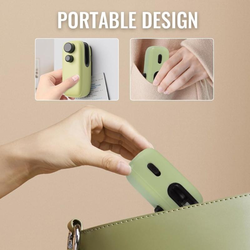Small Portable Snacks Sealer Manual Sealing Tool for Food Preservations Portable Tool Suitable for Home and Office Use