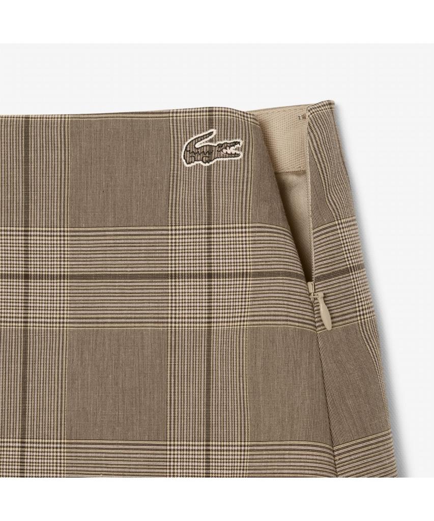 Lacoste Women'S Check Miniskirt Jf5607-55N Aim