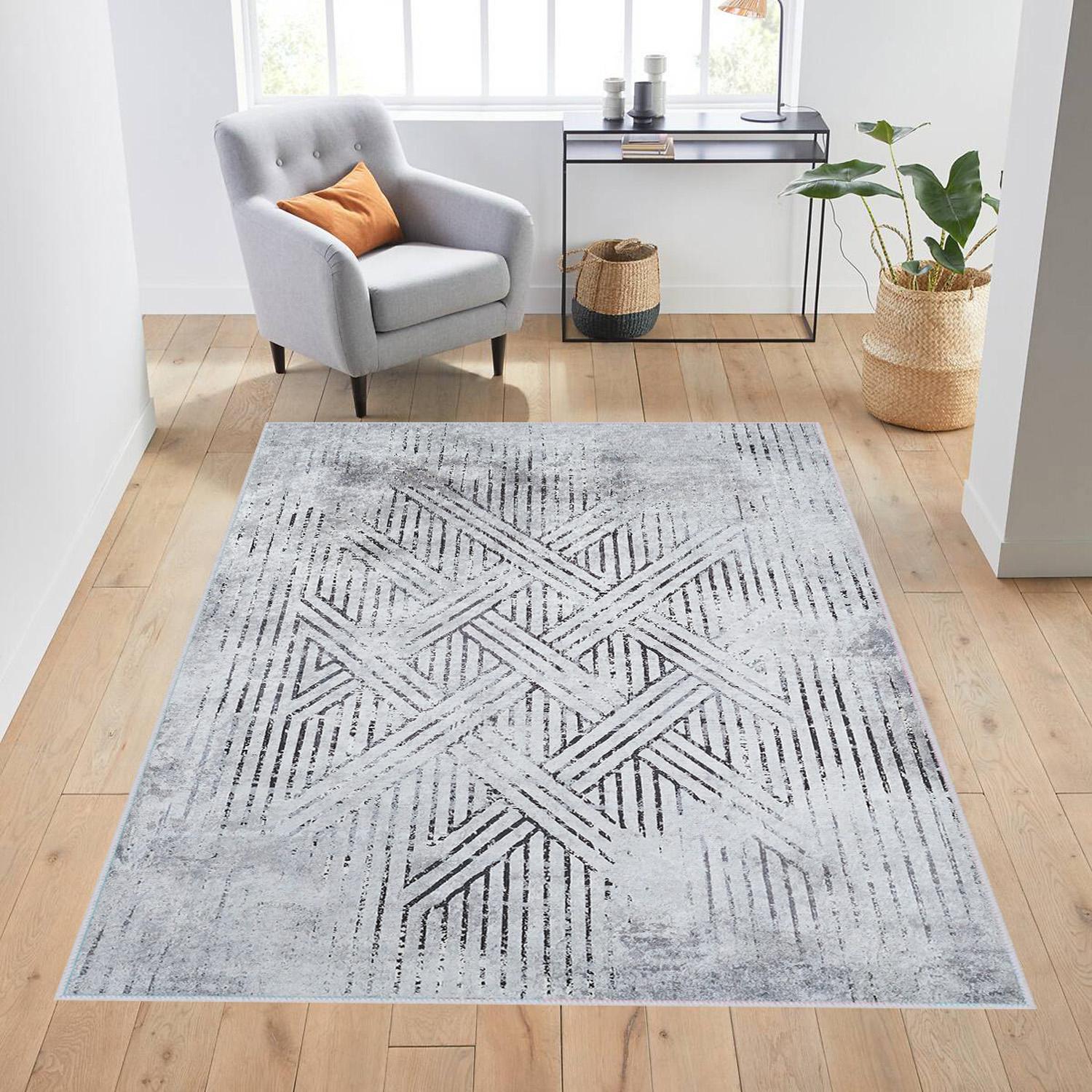 

Rovigo Home Моющийся ковер с набивным рисунком RVGHOME1724 50X80 серый