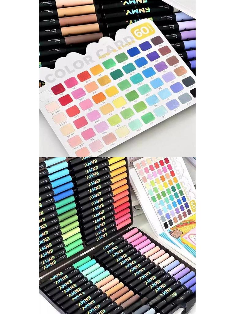 Xiaohongshu Style Little Black Box Acrylic Marker for Kids & Art Students