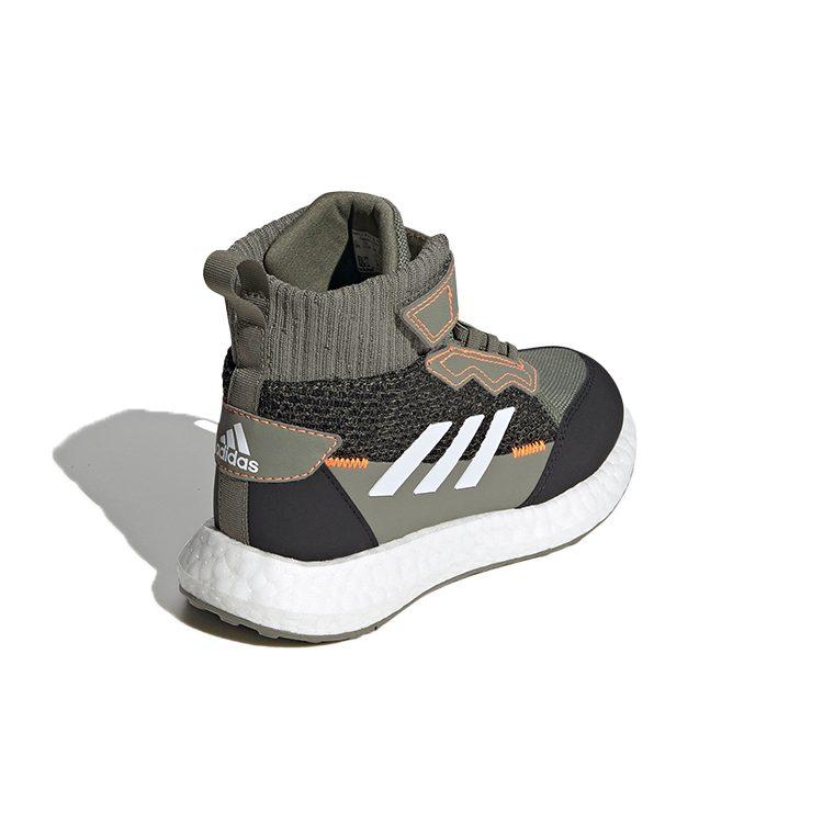 Adidas Rapidalu Comfortable Breathable High top Running Shoes Green Black Kids' FZ2504
