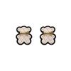Sweet Cartoon Cute Bear Stud Earrings Female Tide Temperament Niche Design Sense Versatile Earrings