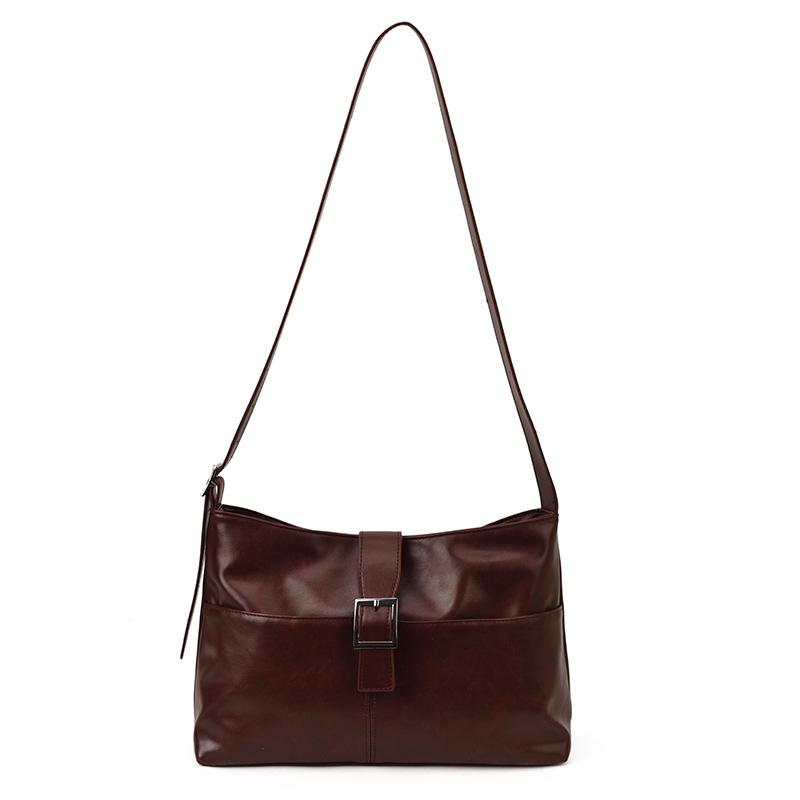 Autumn and Winter Large-capacity Commuter Tote Bag, Women's Casual, Retro and Versatile Single-shoulder Underarm Crossbody Bag