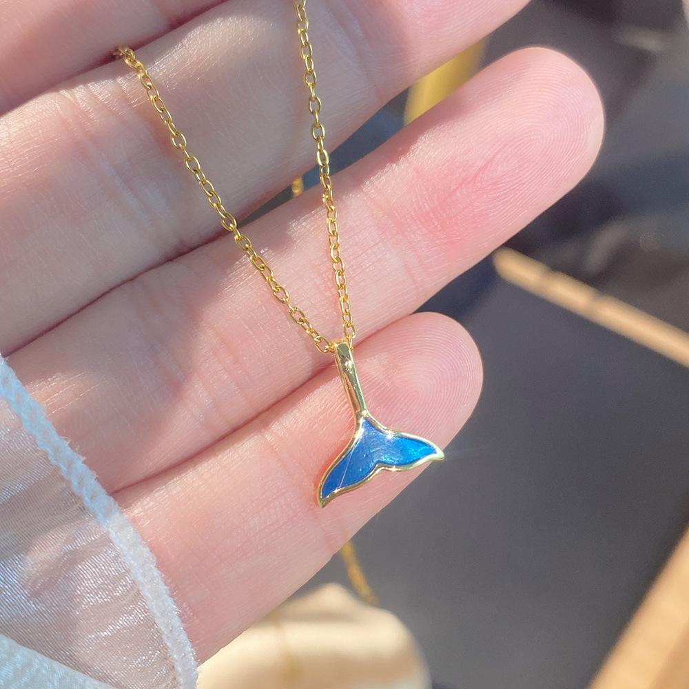 Light Luxury Full Diamond Inlaid Zircon Titanium Steel Clavicle Chain Fairy Versatile Delicate Necklace Gift for Girlfriend
