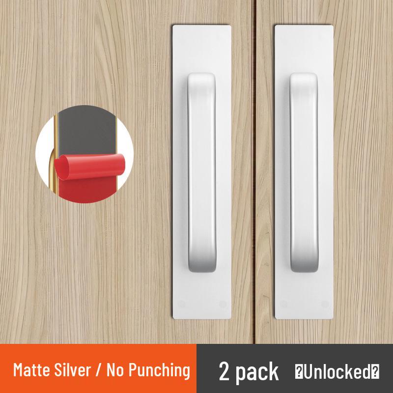 Self-Adhesive Door Pull Handle for Bathroom, Bedroom, or Sliding Doors