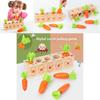 Wooden Digital Carrot Pulling Game For Kids Educational Toy For Ages 3 To 4