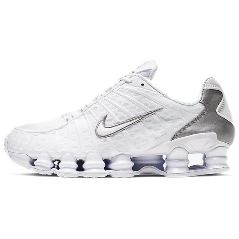 

Nike Shox Tl White Metallic Silver Sneakers AV3595-100 44.5