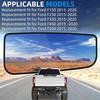Passenger Side Mirror Replacement For Ford F150 2015-, F250 F350 F450 F550 2017- - Lower Tow Mirror Glass, Right Towing Mirrors Glass With Power