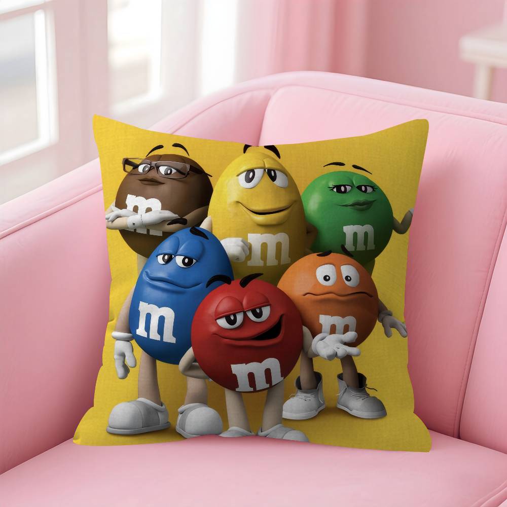 MMs Chocolate Candy Meme   pillow cover sofa cushion cover home room decoration children gift