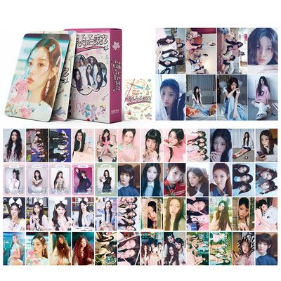 S 55ks/Sada Kpop Idol Dívčí Skupina ILLIT Nejnovější Série Albumů HD Tištěné Lomo Karty YUNAH MINJU MOKA WONHEE IROHA Pocards Dárky pro Fanoušky