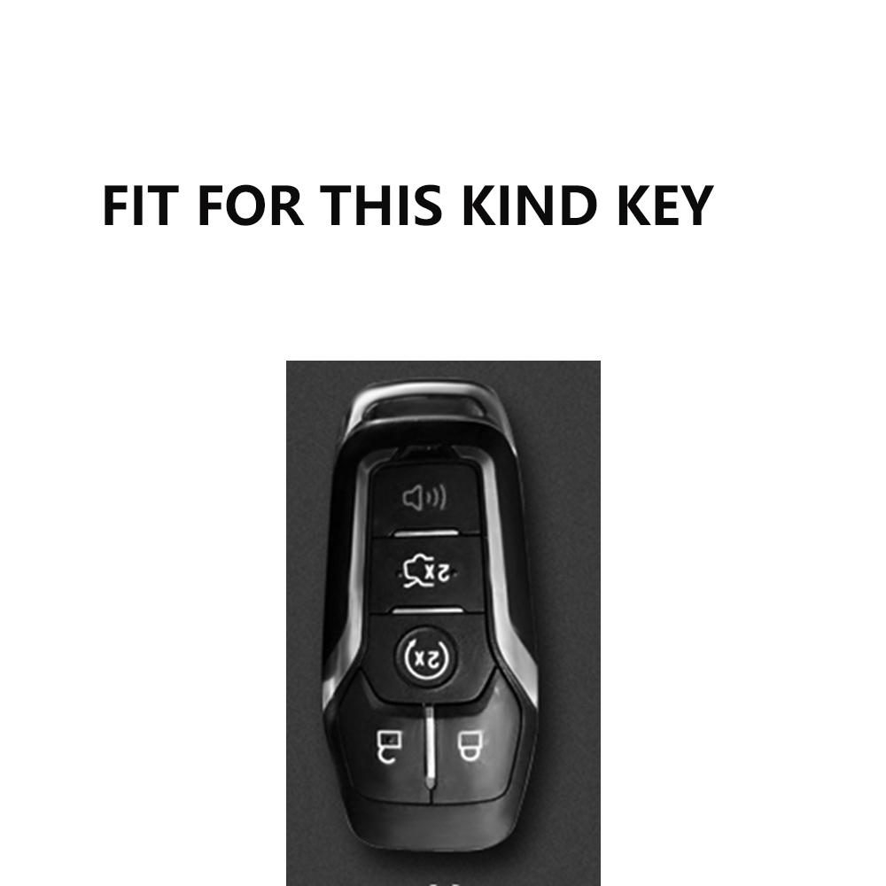Car Key Cover Case for Ford Fusion Mondeo Mustang F-150 Explorer Edge 2015 2016 2017 2018 Car Styling Key Protection Keychain
