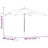 VidaXL Parasol de jardin avec mât en bois vert 300x300x273 cm 363192