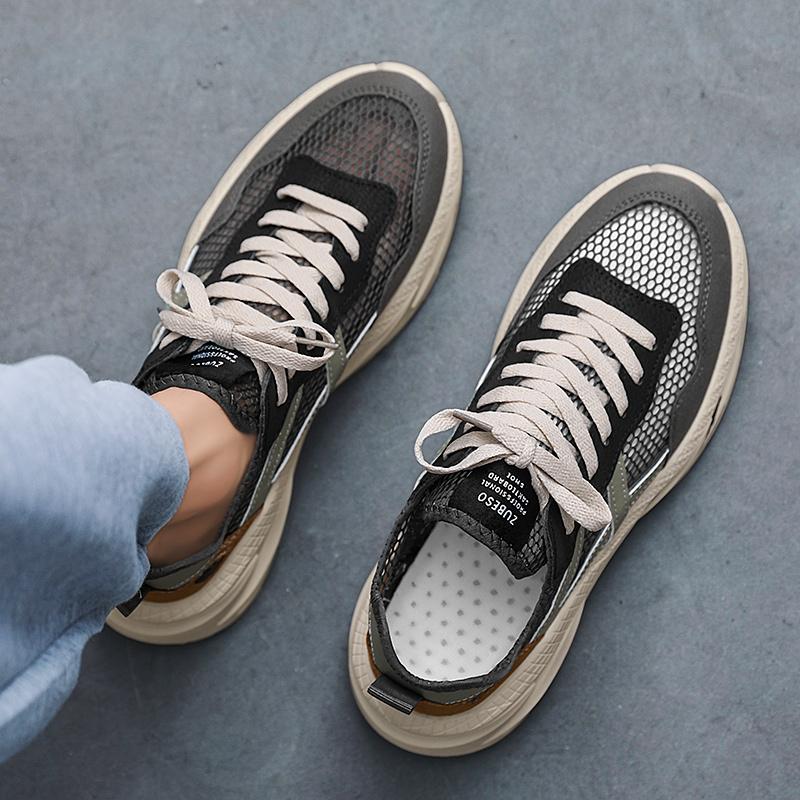 Casual Shoes Men Jogging Daddy Shoes Men Breathable  New Summer Beige Breathable Sneakers For Men Running Shoes