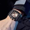 Watch for Men Business Wristwatch Rectangle Quartz Watches Waterproof Luminous Silicone Casual Clock Reloj Hombre
