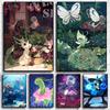 Anime Posters Leafeon Celebi Canvas Printing Wall Decoration Room Home High Quality Art Poster Prints Birthday Gifts