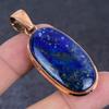 Lapis Lazuli Gemstone Copper Jewelry Pendant 2.21"