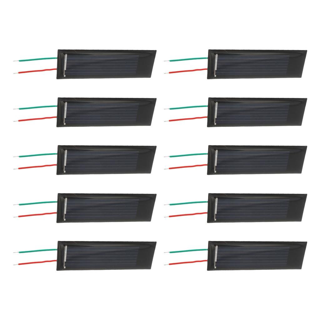 Solární panel 0,5V 130MA s dráty Zalévaný lepicí deskou Solární epoxidový panel Polysilikonová deska Modul solárních systémů Odolný