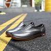 Low-top rain shoes men's fashion shallow mouth beef tendon sole water shoes adult low tube work non-slip and wear-resistant rubber shoe cover