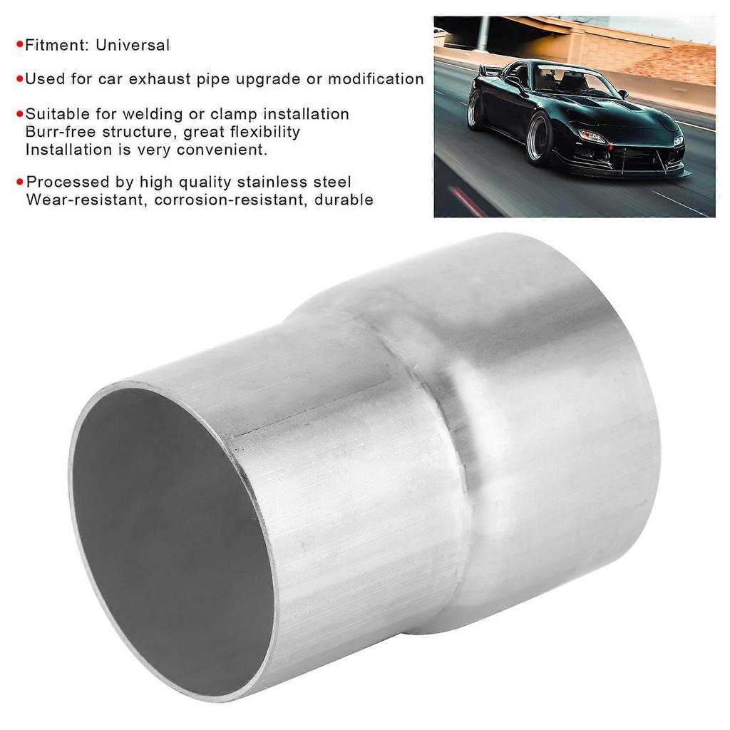 Exhaust Pipe Adapter 2.5in ID to 3in OD Weld on Flexible Parts Corrosion Resistant Universal