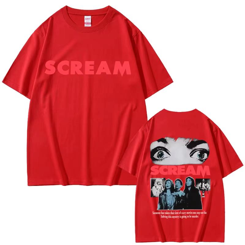 2026 Classic 90s Horror Movie Scream Tshirt Billy Loomis We All Go A Little Mad Billy T Shirts Men Women Vintage Tshirts