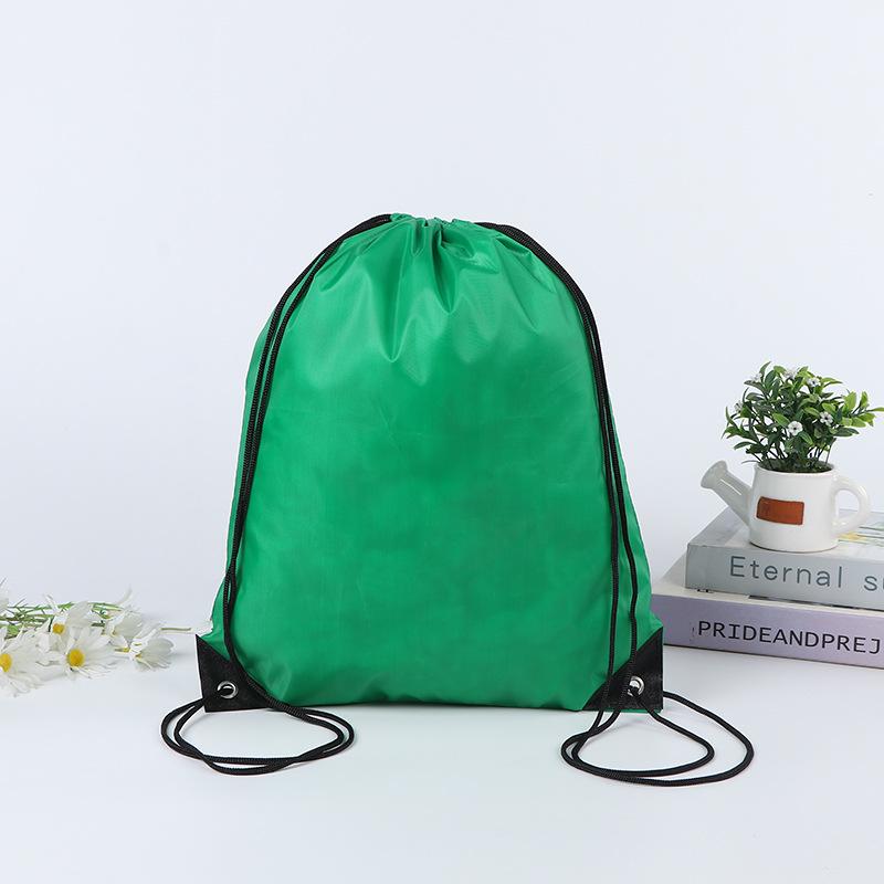 Blank Polyester Drawstring Bag for Marathons: Customizable Sports and Event Backpack